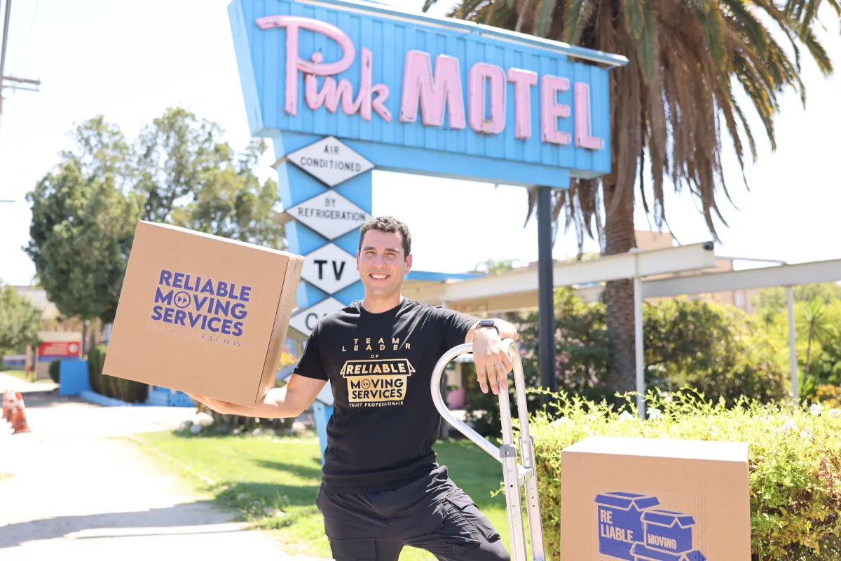 A Reliable Moving Services mover ready to talk through your Los Angeles move.